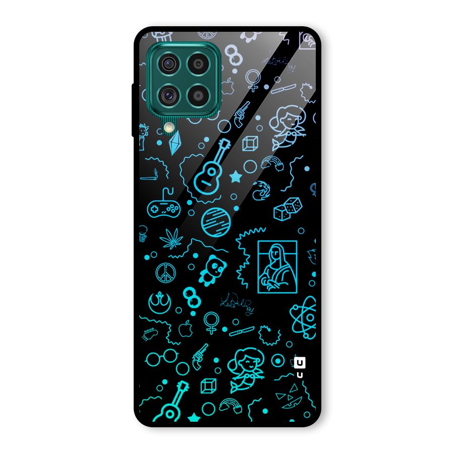 Joy Art Glass Back Case for Galaxy F62