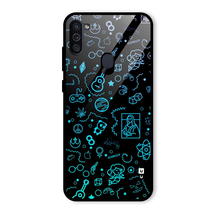 Joy Art Glass Back Case for Galaxy M11