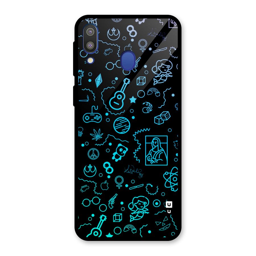 Joy Art Glass Back Case for Galaxy M20
