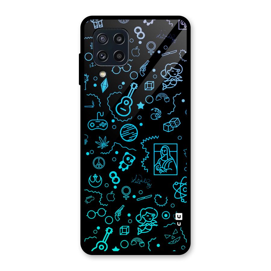 Joy Art Glass Back Case for Galaxy M32