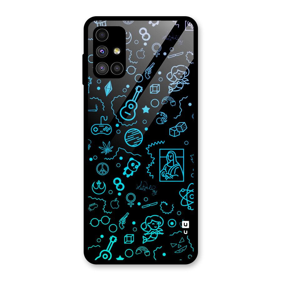 Joy Art Glass Back Case for Galaxy M51