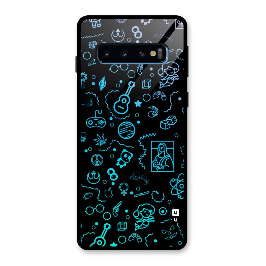 Joy Art Glass Back Case for Galaxy S10