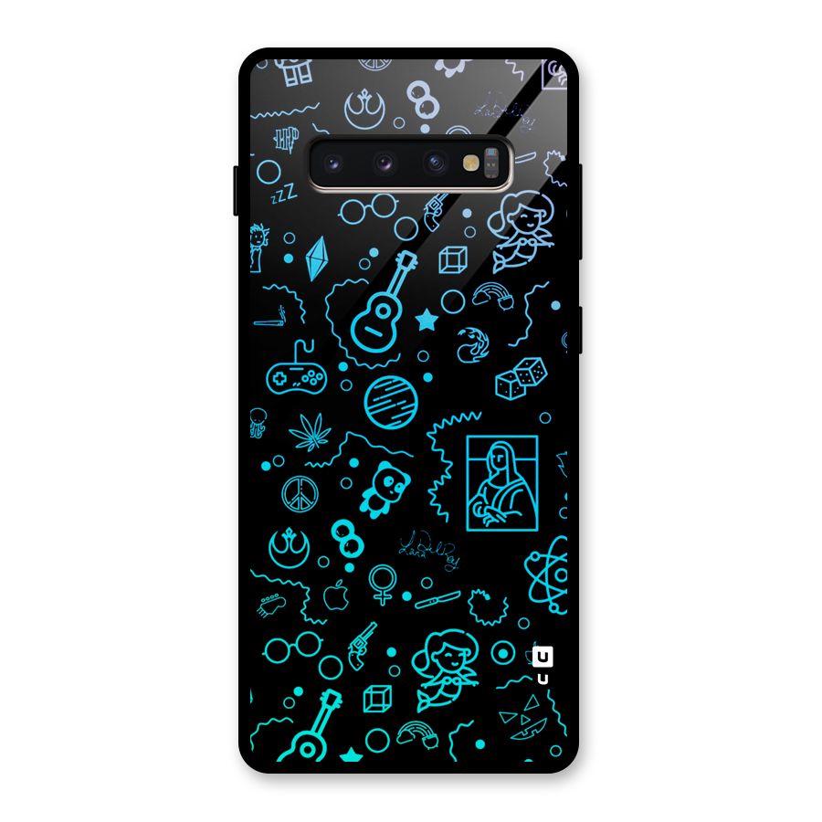 Joy Art Glass Back Case for Galaxy S10 Plus