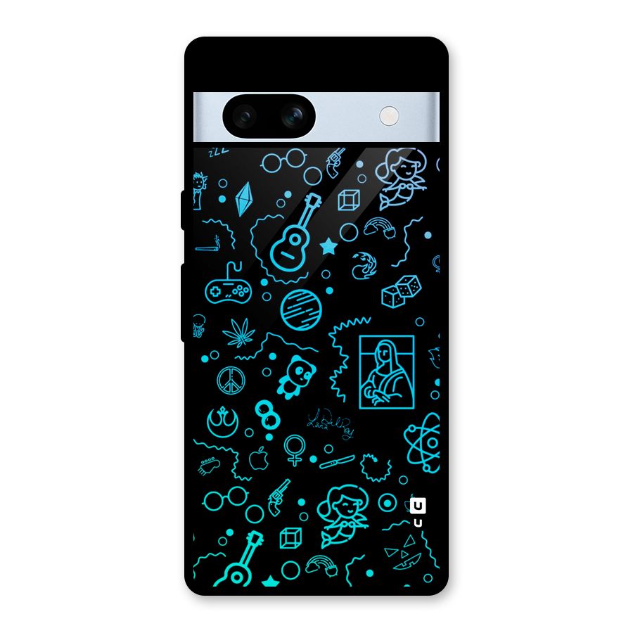 Joy Art Glass Back Case for Google Pixel 7a