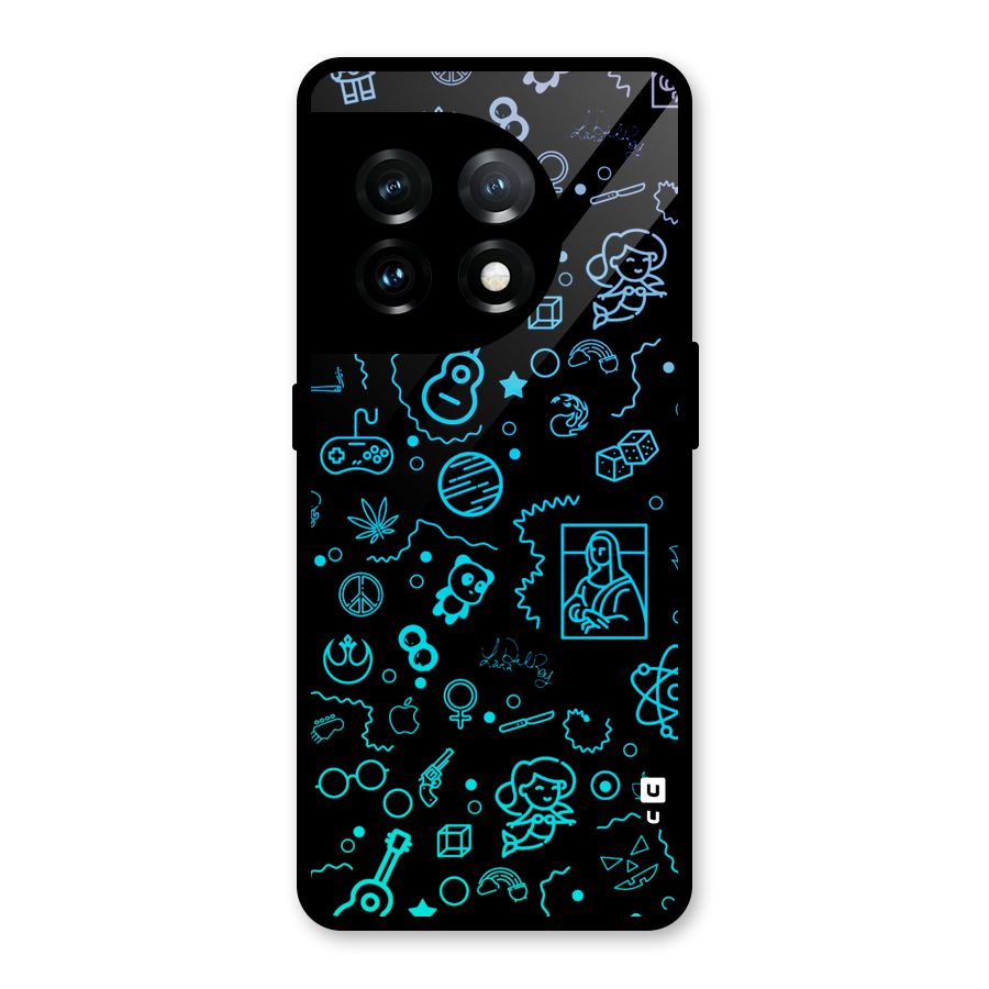 Joy Art Glass Back Case for OnePlus 11