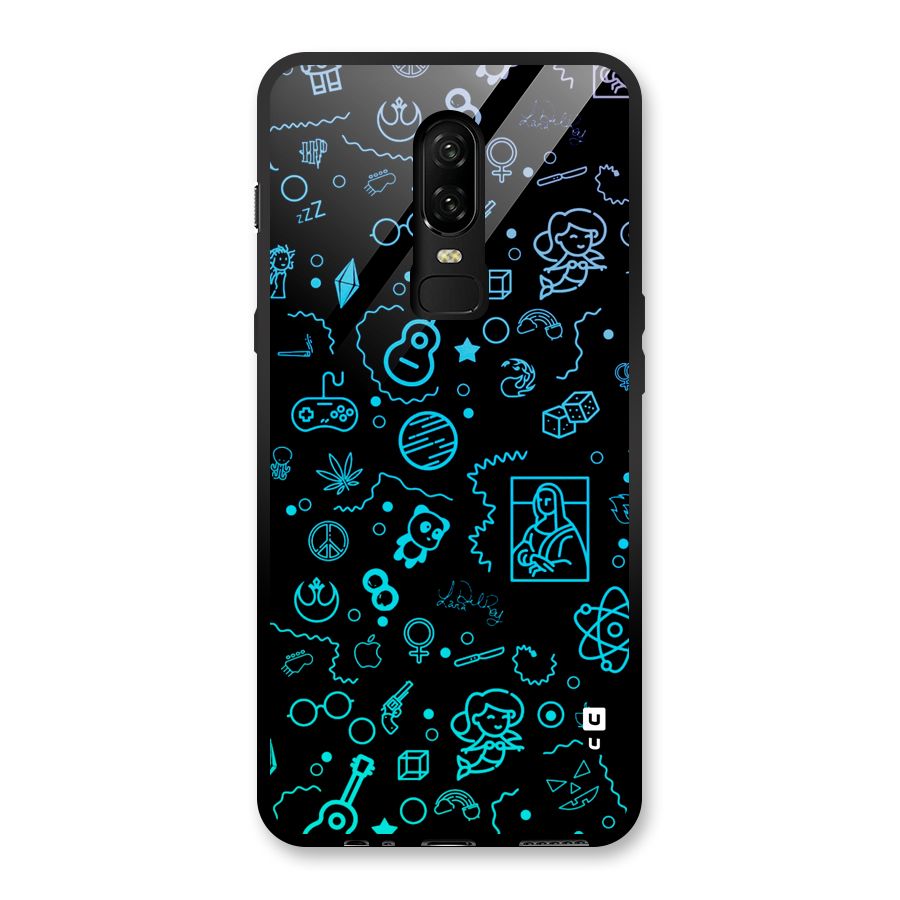 Joy Art Glass Back Case for OnePlus 6