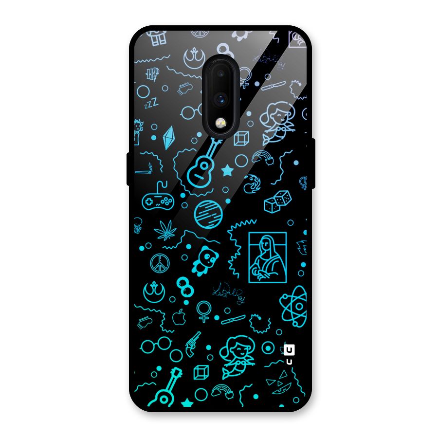 Joy Art Glass Back Case for OnePlus 7