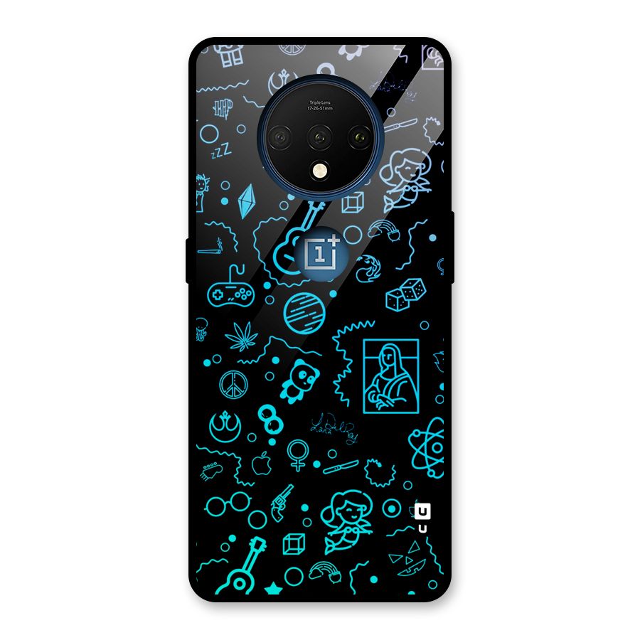 Joy Art Glass Back Case for OnePlus 7T