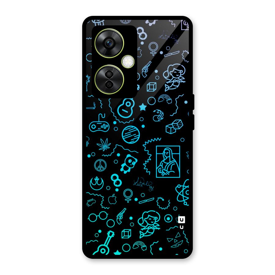 Joy Art Glass Back Case for OnePlus Nord CE 3 Lite