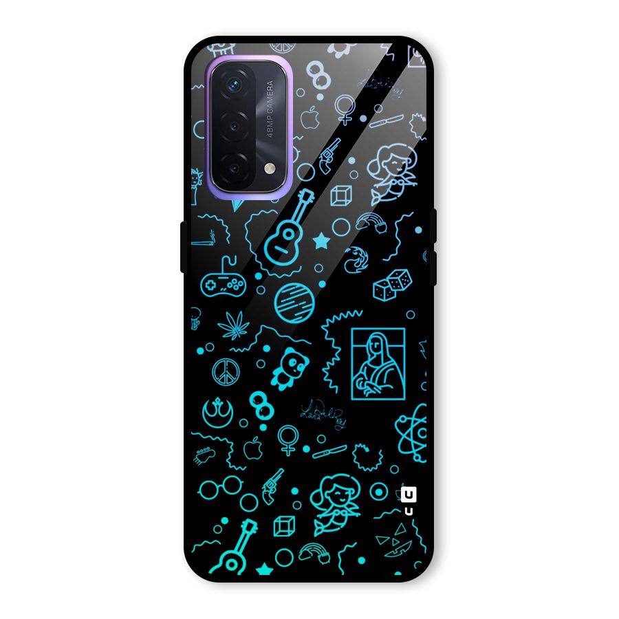 Joy Art Glass Back Case for Oppo A74 5G