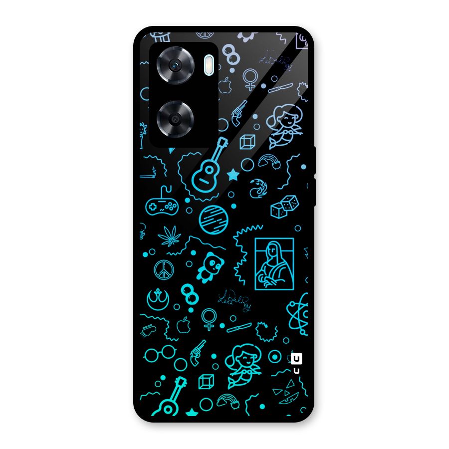 Joy Art Glass Back Case for Oppo A77