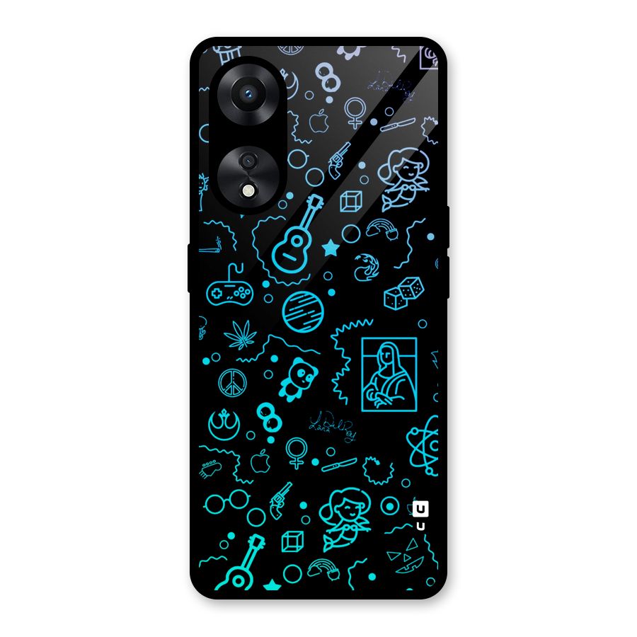 Joy Art Glass Back Case for Oppo A78