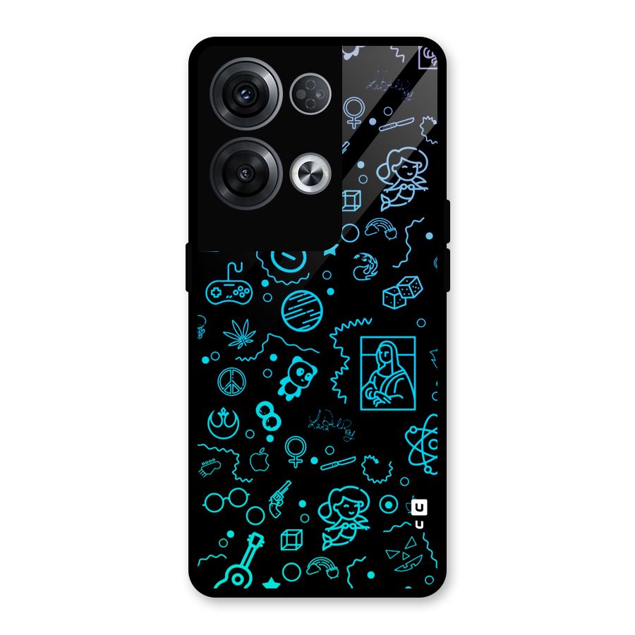 Joy Art Glass Back Case for Oppo Reno8 Pro 5G
