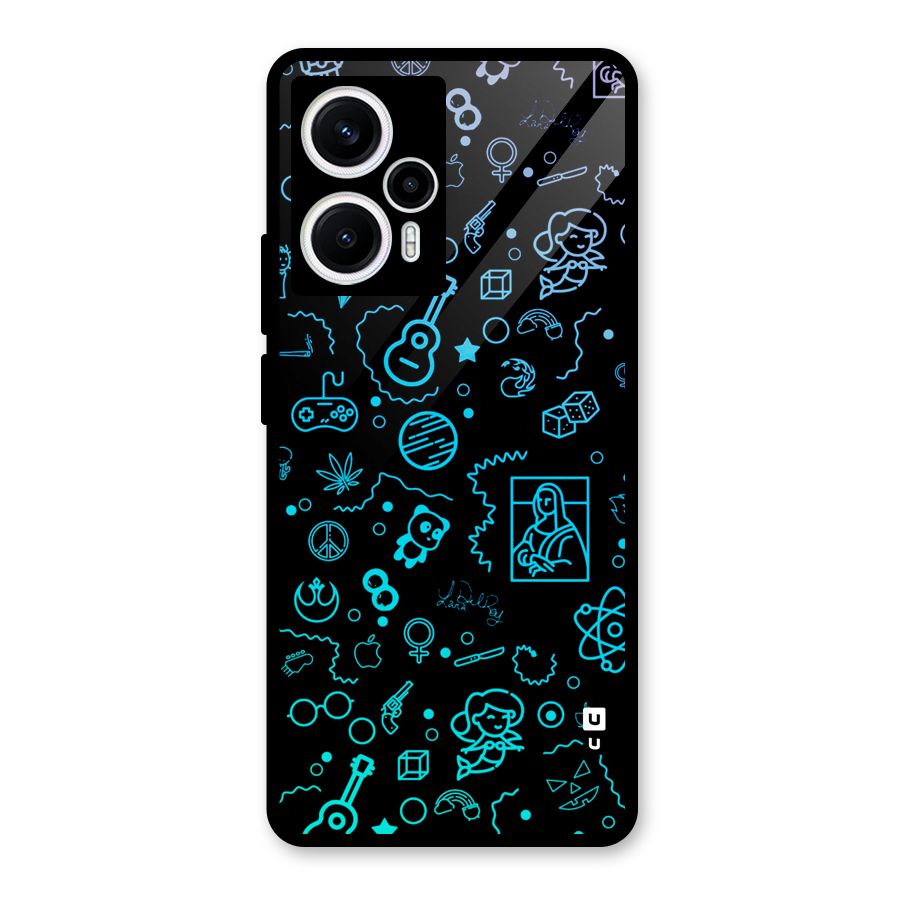 Joy Art Glass Back Case for Poco F5