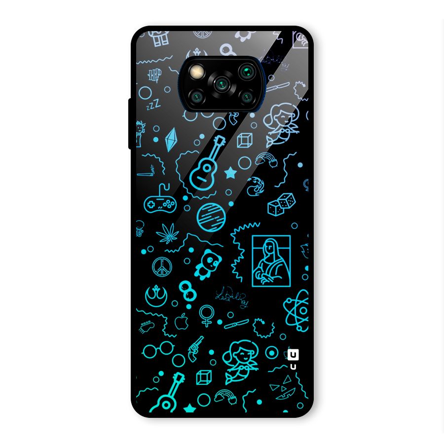 Joy Art Glass Back Case for Poco X3 Pro