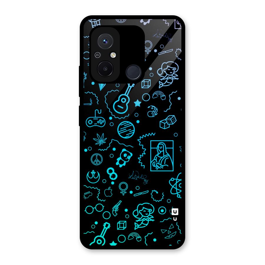 Joy Art Glass Back Case for Redmi 12C