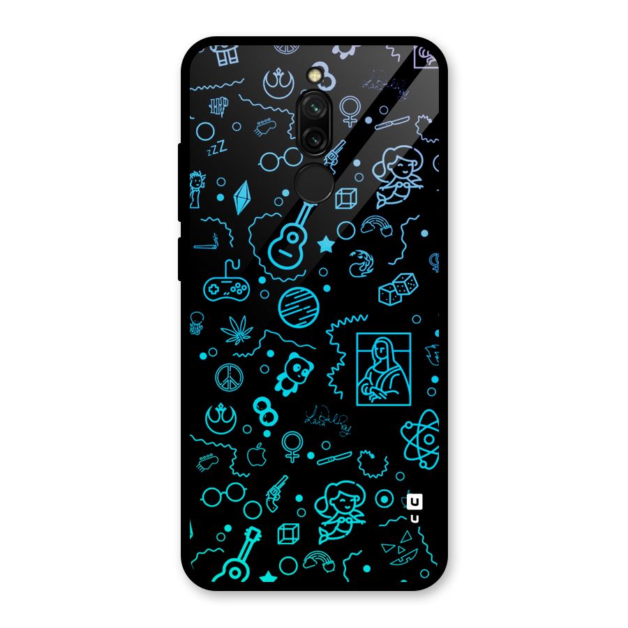 Joy Art Glass Back Case for Redmi 8