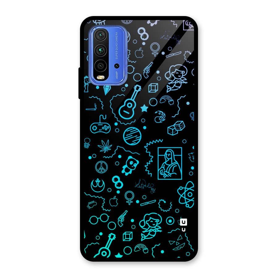 Joy Art Glass Back Case for Redmi 9 Power
