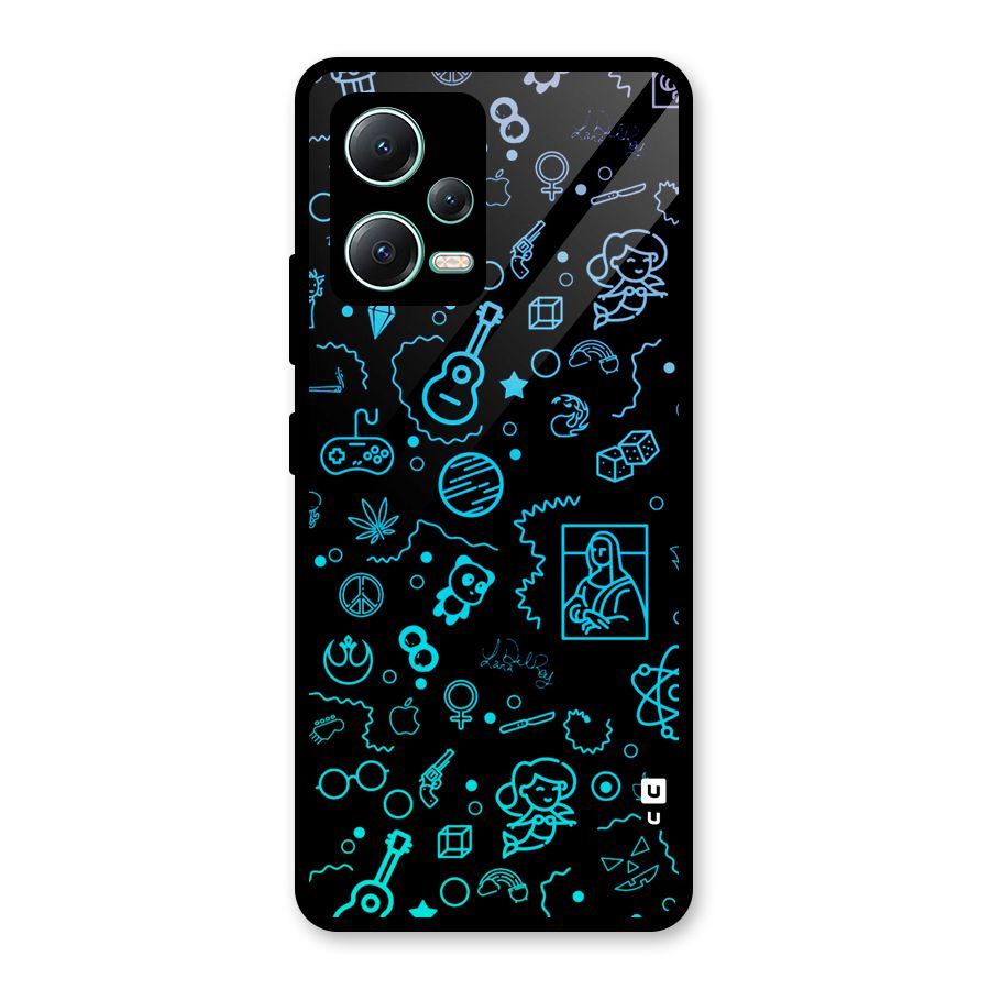 Joy Art Glass Back Case for Redmi Note 12 5G