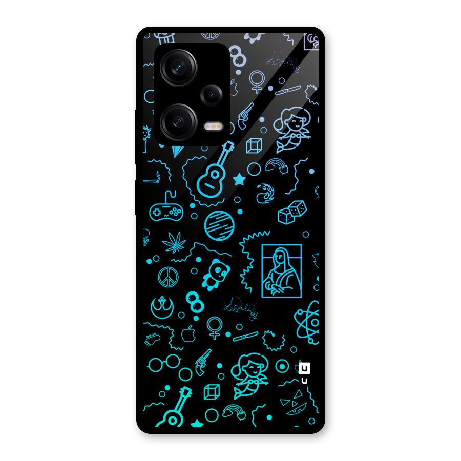 Joy Art Glass Back Case for Redmi Note 12 Pro