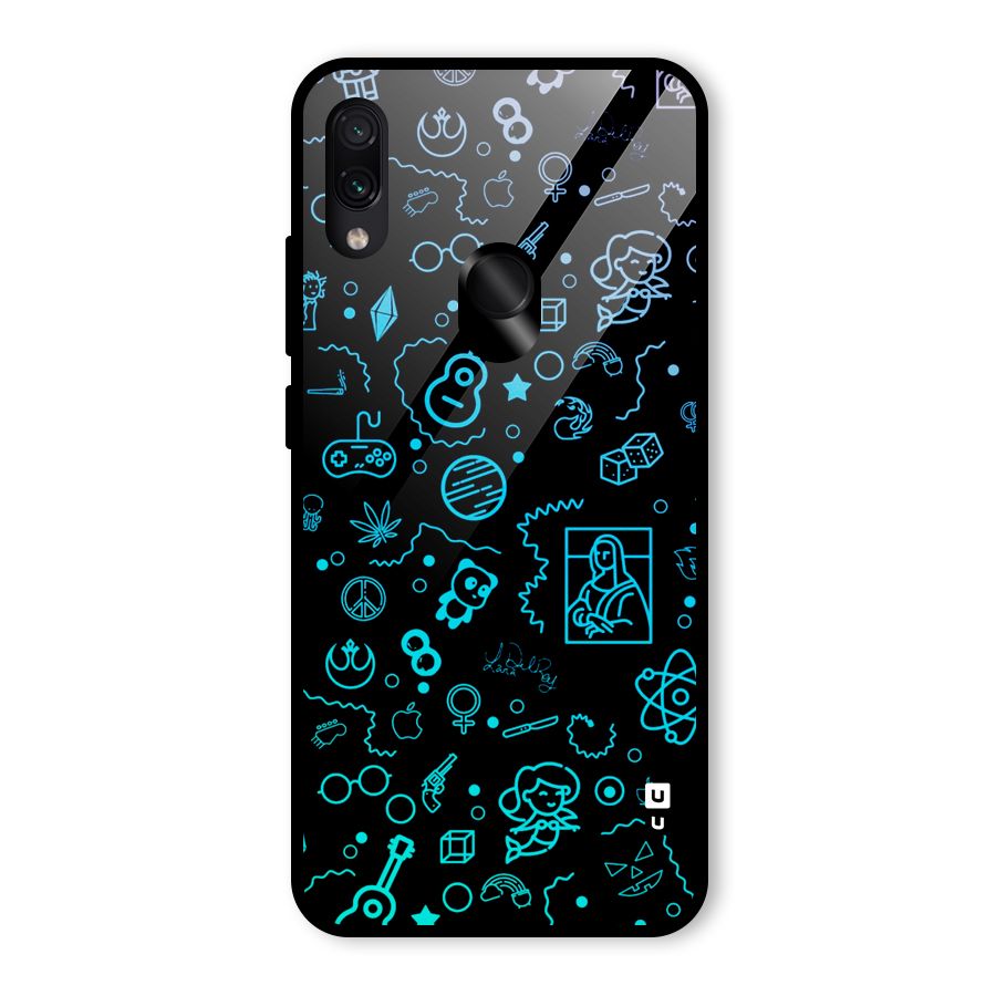 Joy Art Glass Back Case for Redmi Note 7S