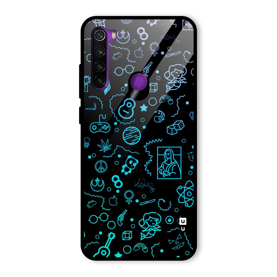 Joy Art Glass Back Case for Redmi Note 8