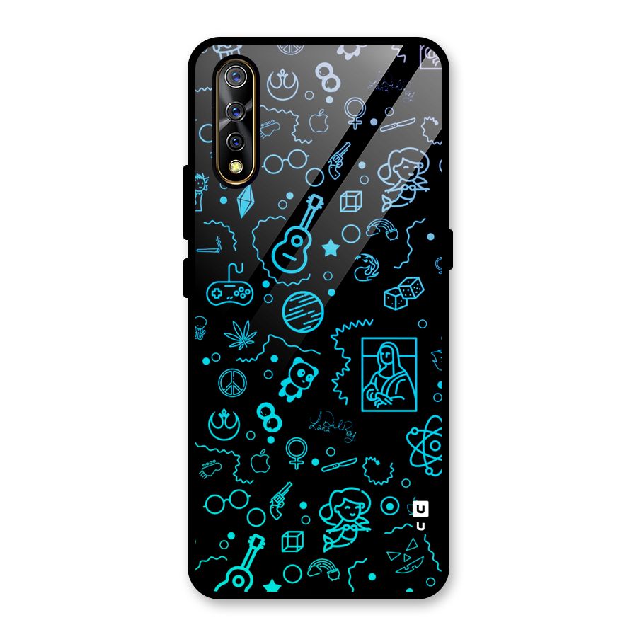 Joy Art Glass Back Case for Vivo S1