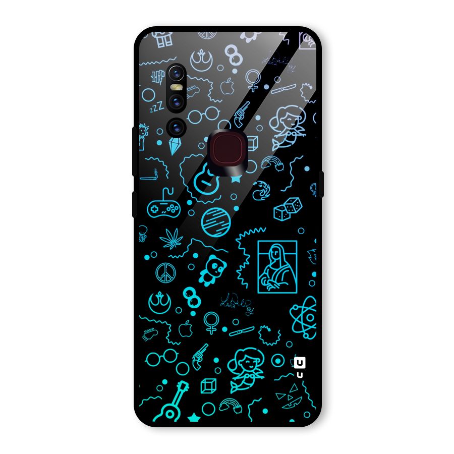 Joy Art Glass Back Case for Vivo V15