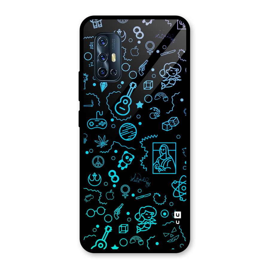 Joy Art Glass Back Case for Vivo V17