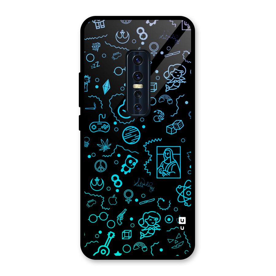 Joy Art Glass Back Case for Vivo V17 Pro