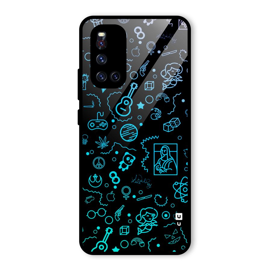 Joy Art Glass Back Case for Vivo V19