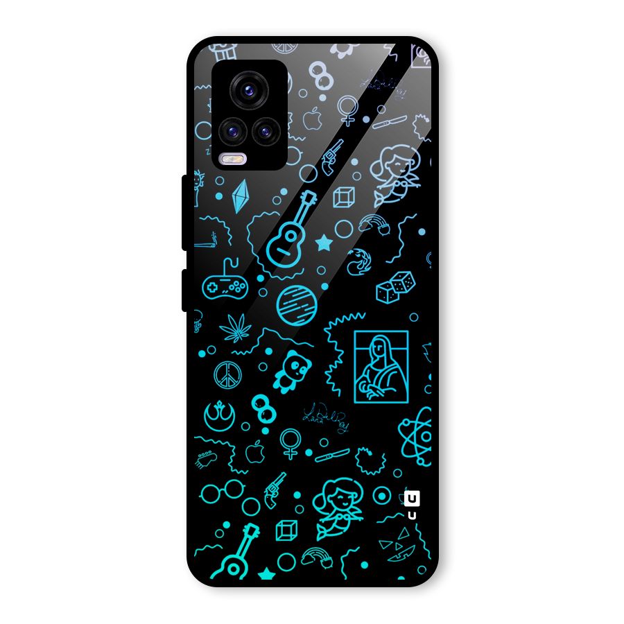 Joy Art Glass Back Case for Vivo V20 2021