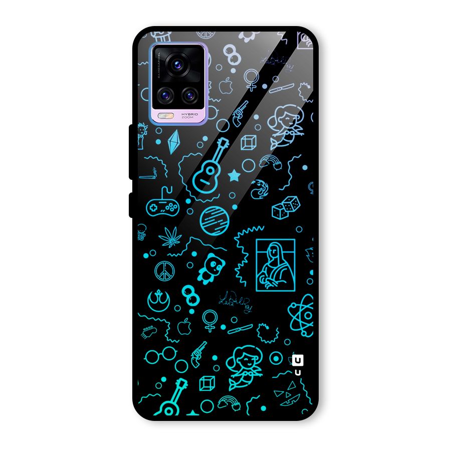Joy Art Glass Back Case for Vivo V20 Pro