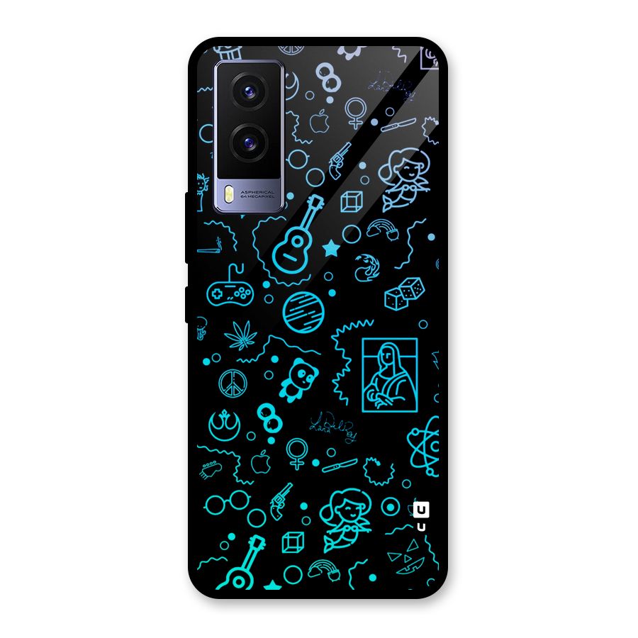 Joy Art Glass Back Case for Vivo V21e 5G