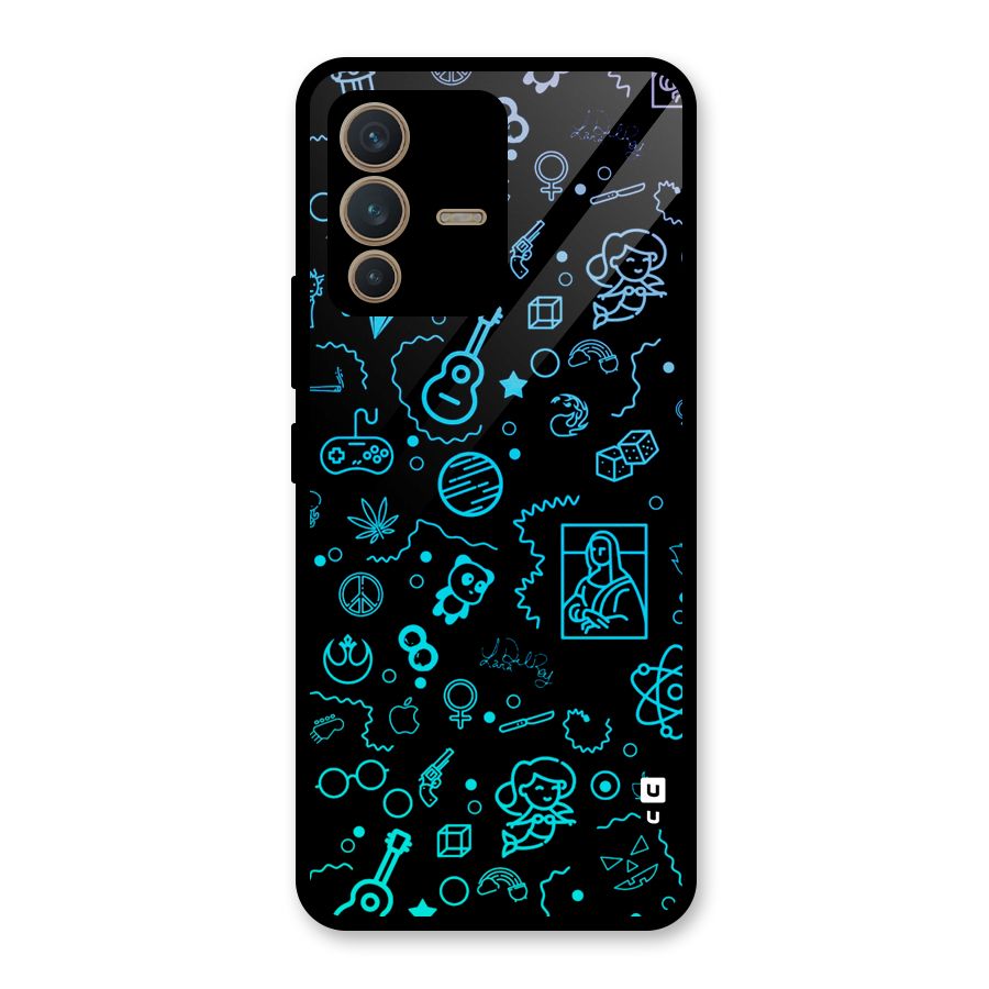 Joy Art Glass Back Case for Vivo V23 5G