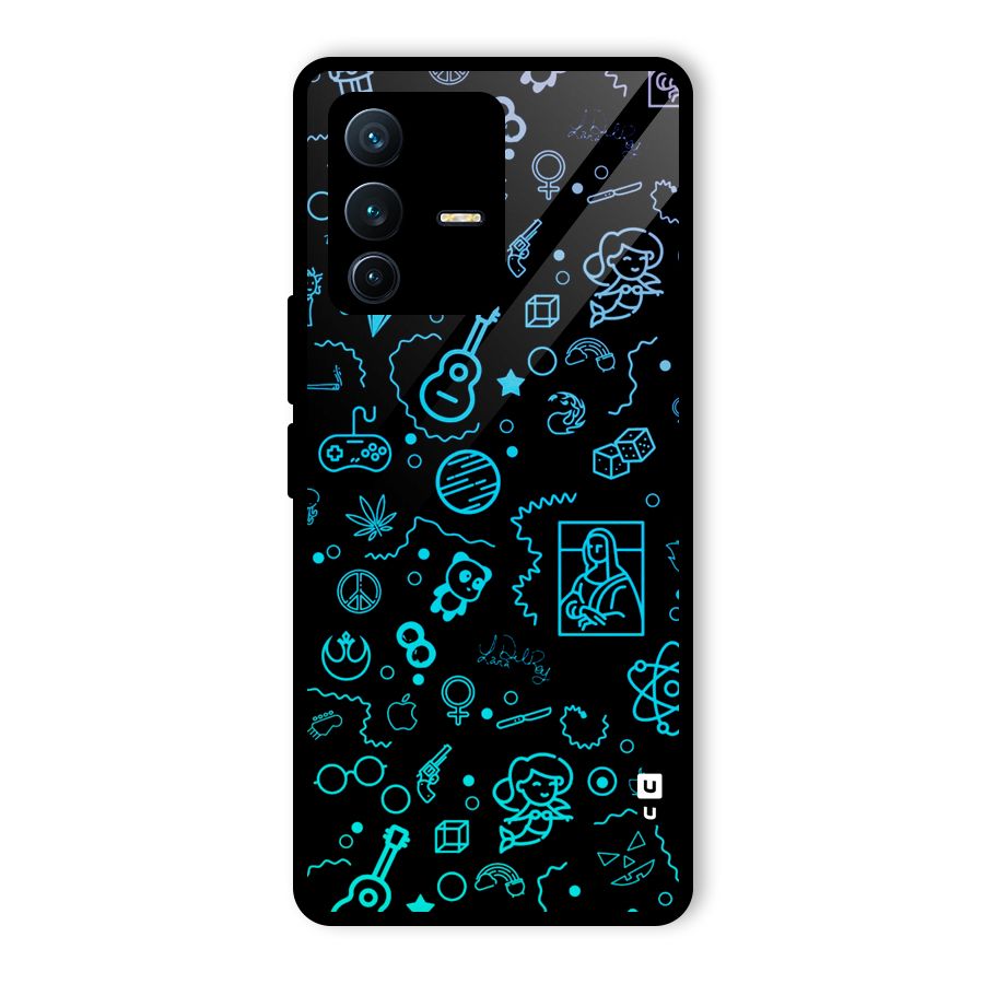 Joy Art Glass Back Case for Vivo V23 Pro