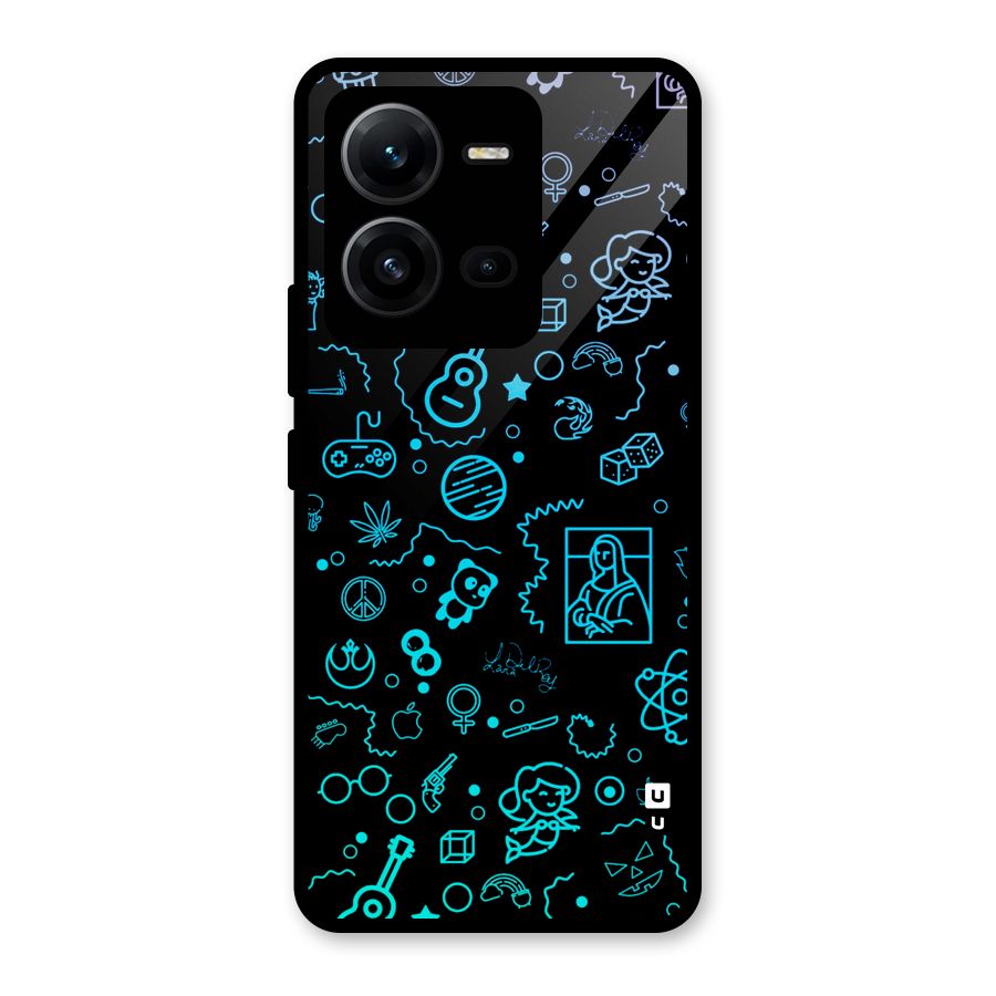 Joy Art Glass Back Case for Vivo V25