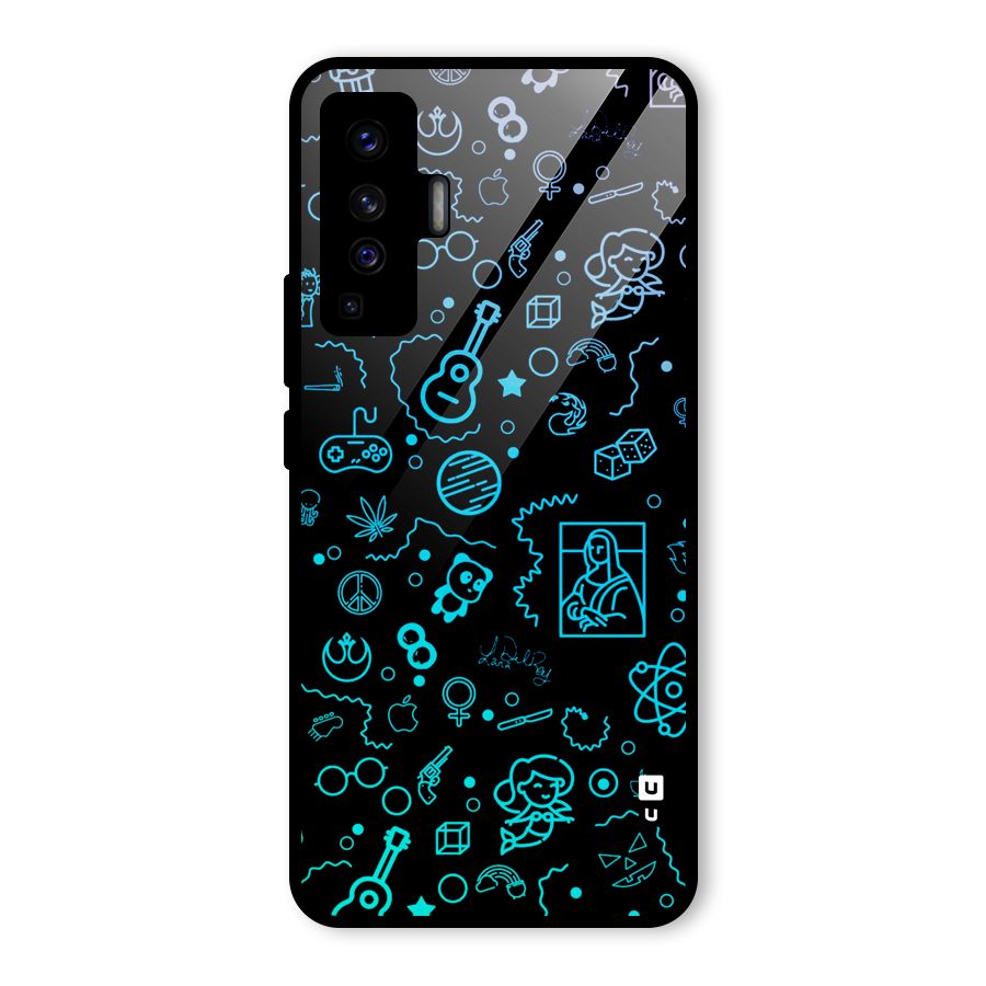 Joy Art Glass Back Case for Vivo X50