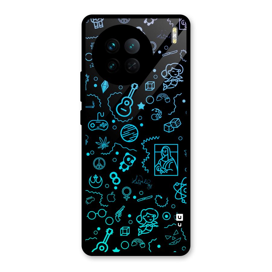 Joy Art Glass Back Case for Vivo X90
