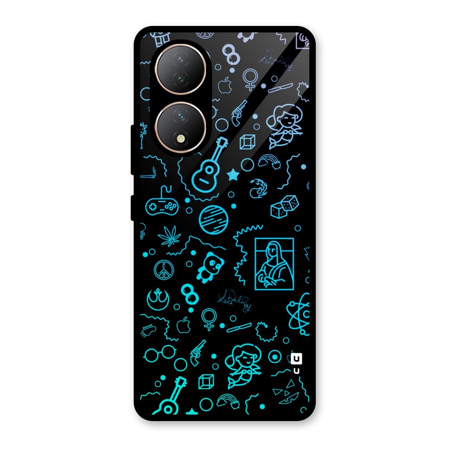 Joy Art Glass Back Case for Vivo Y100A