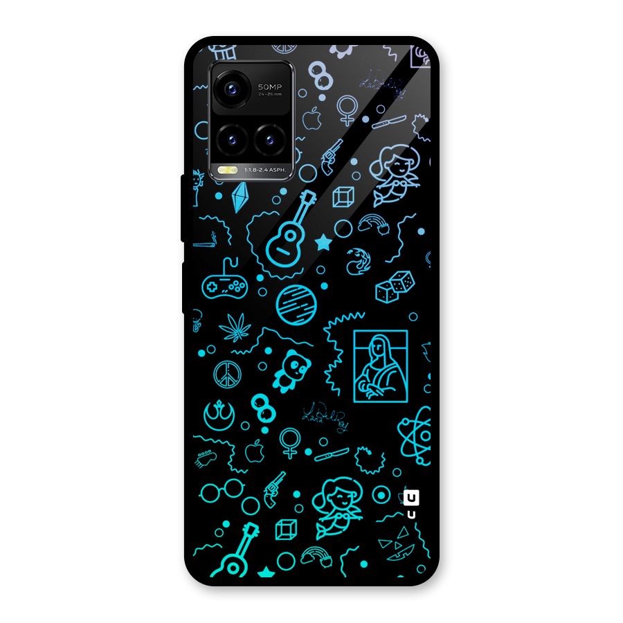Joy Art Glass Back Case for Vivo Y21A