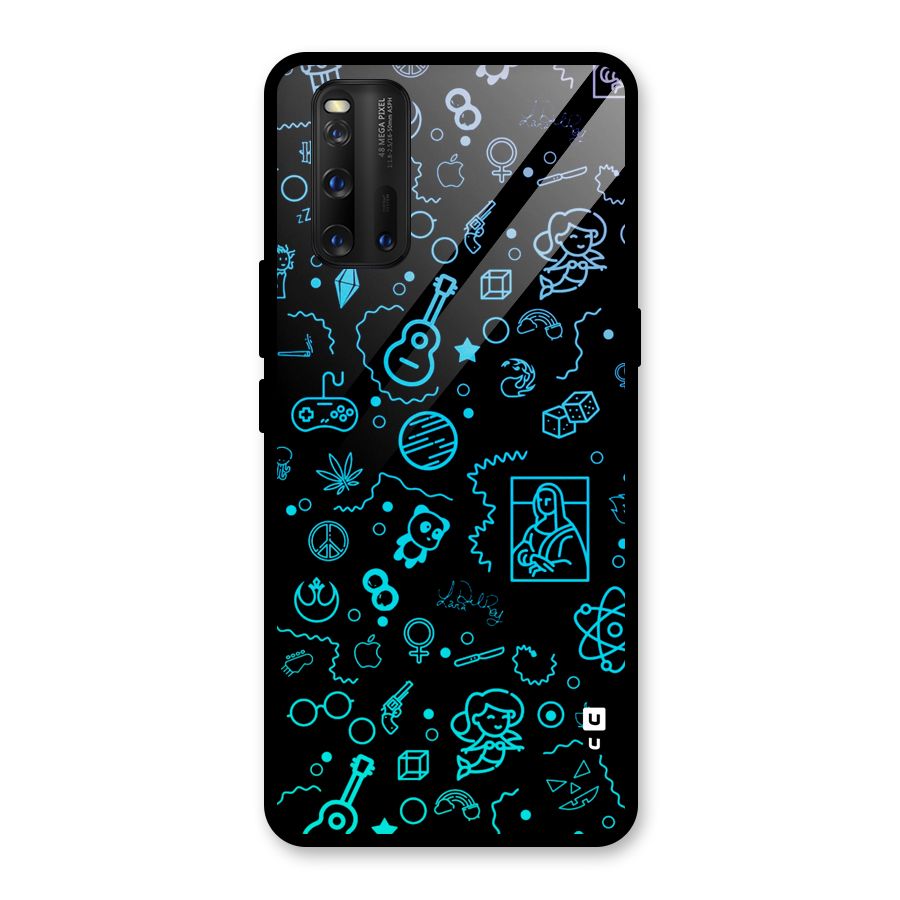 Joy Art Glass Back Case for Vivo iQOO 3