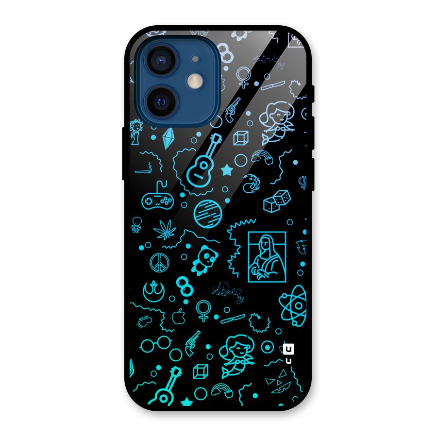 Joy Art Glass Back Case for iPhone 12 Mini