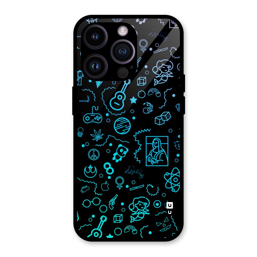 Joy Art Glass Back Case for iPhone 14 Pro