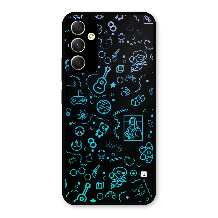 Joy Art Metal Back Case for Galaxy A34