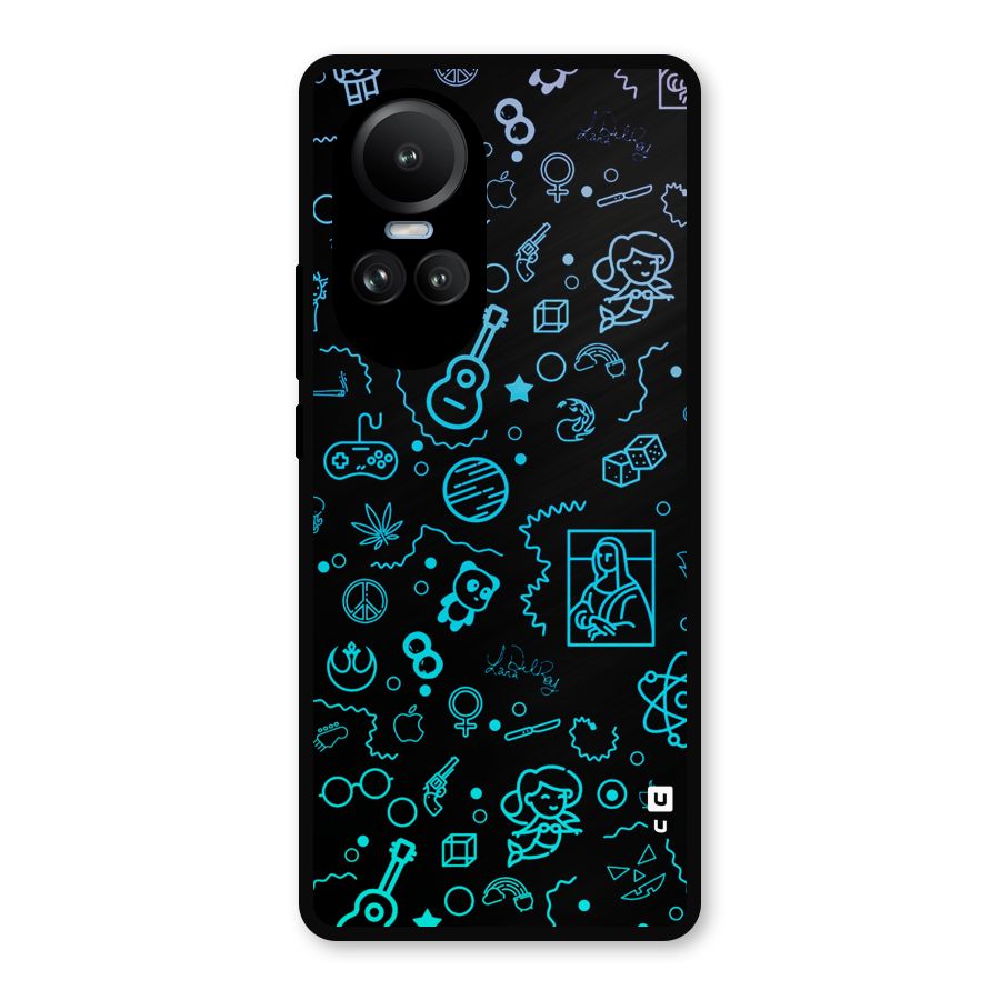 Joy Art Metal Back Case for Oppo Reno10