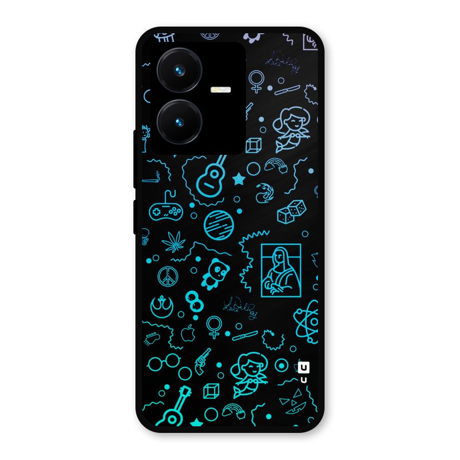 Joy Art Metal Back Case for Vivo Y22