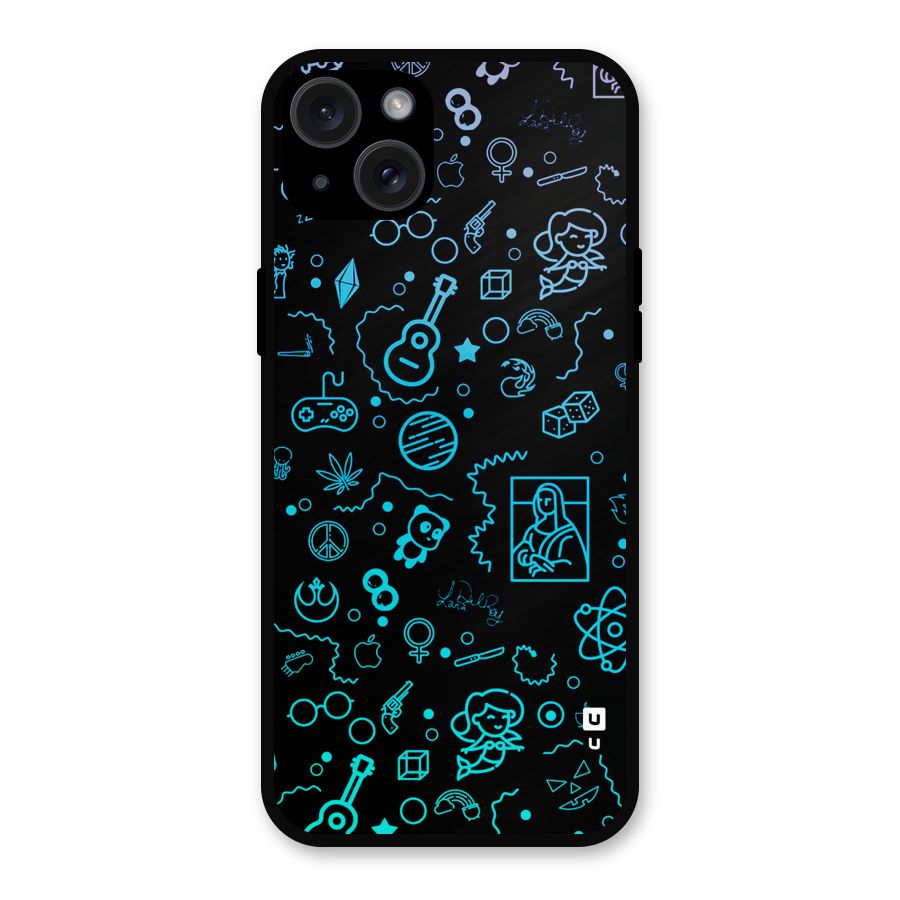 Joy Art Metal Back Case for iPhone 15 Plus
