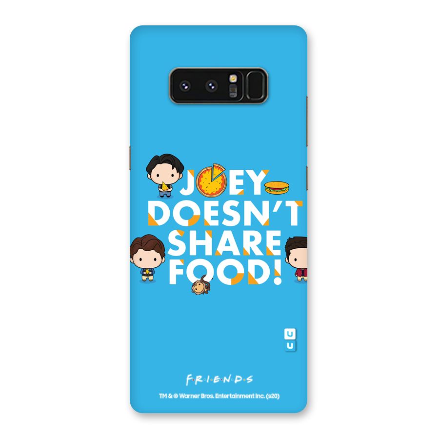 Joy Doesnt Share Food Glass Back Case for Galaxy Note 8