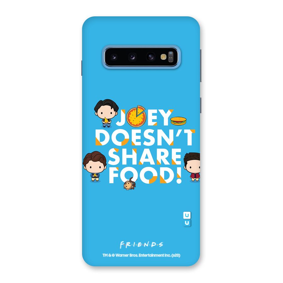 Joy Doesnt Share Food Glass Back Case for Galaxy S10